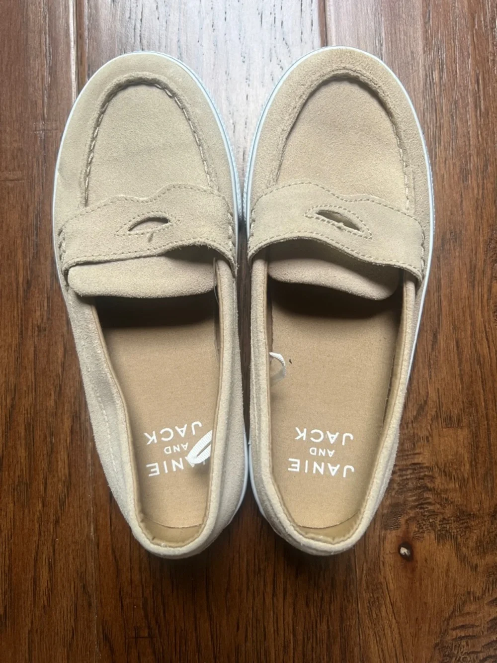 Janie and Jack Slip On Sneaker Suede Leather Shoes Size 1K
